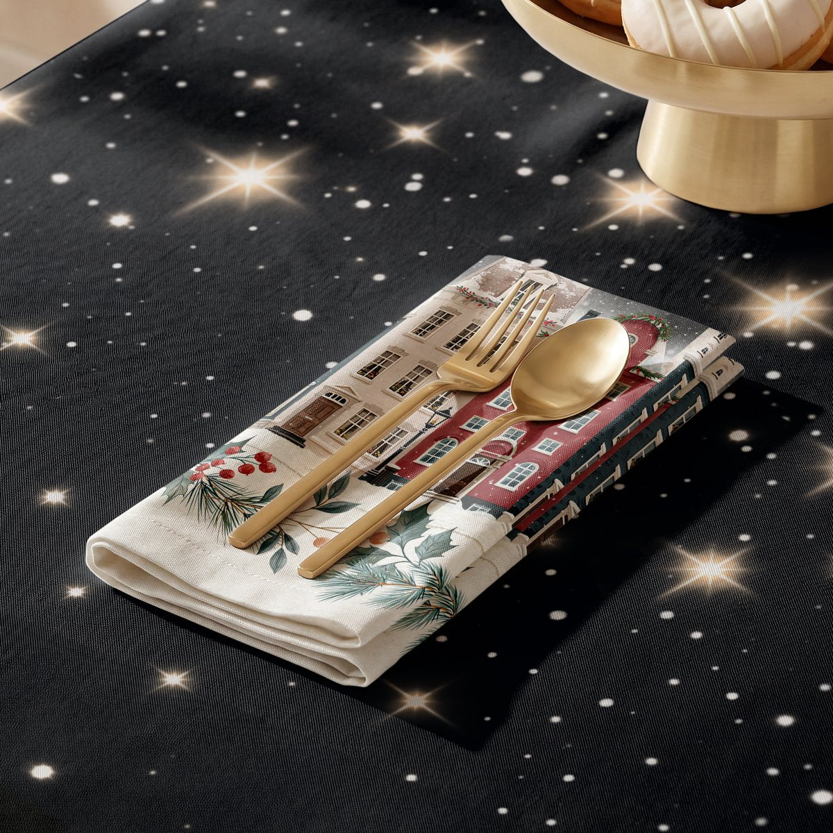 Servilletas de Navidad Laponia Black · Pierre Cardin