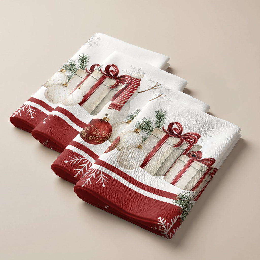 Servilletas de Navidad Helsinki Red · Pierre Cardin