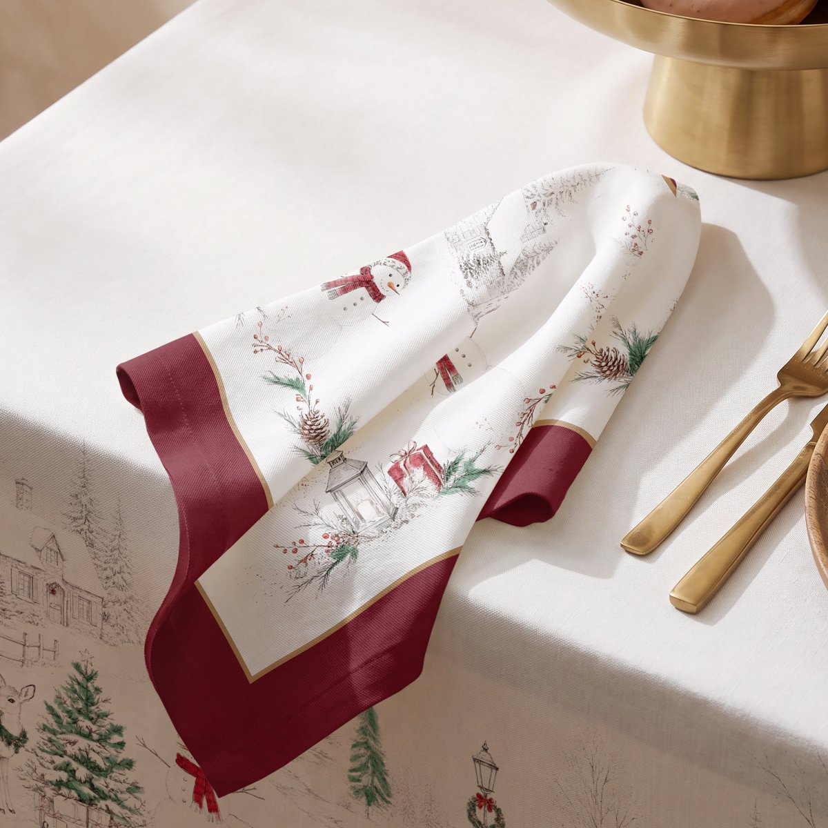 Servilletas de Navidad Artico Red · Pierre Cardin