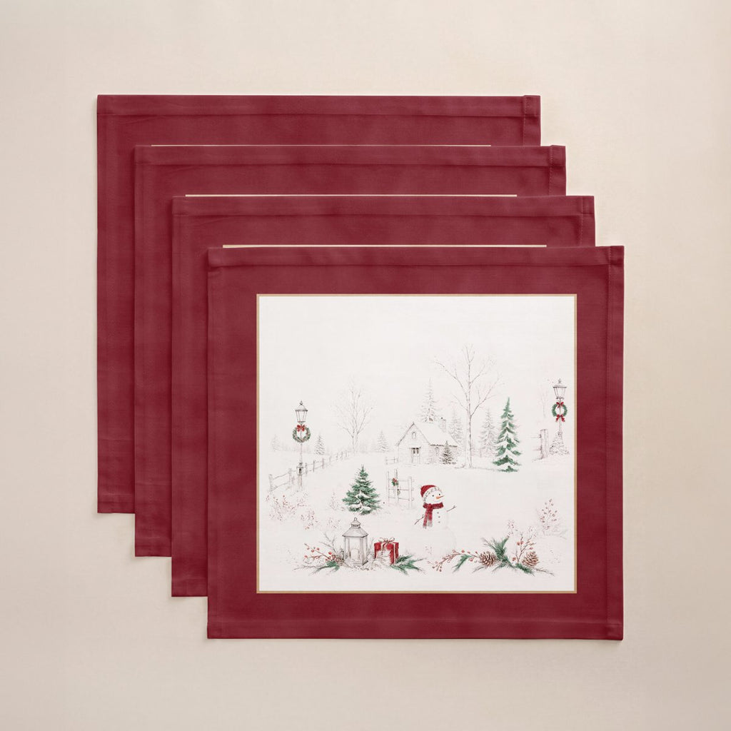 Servilletas de Navidad Artico Red · Pierre Cardin