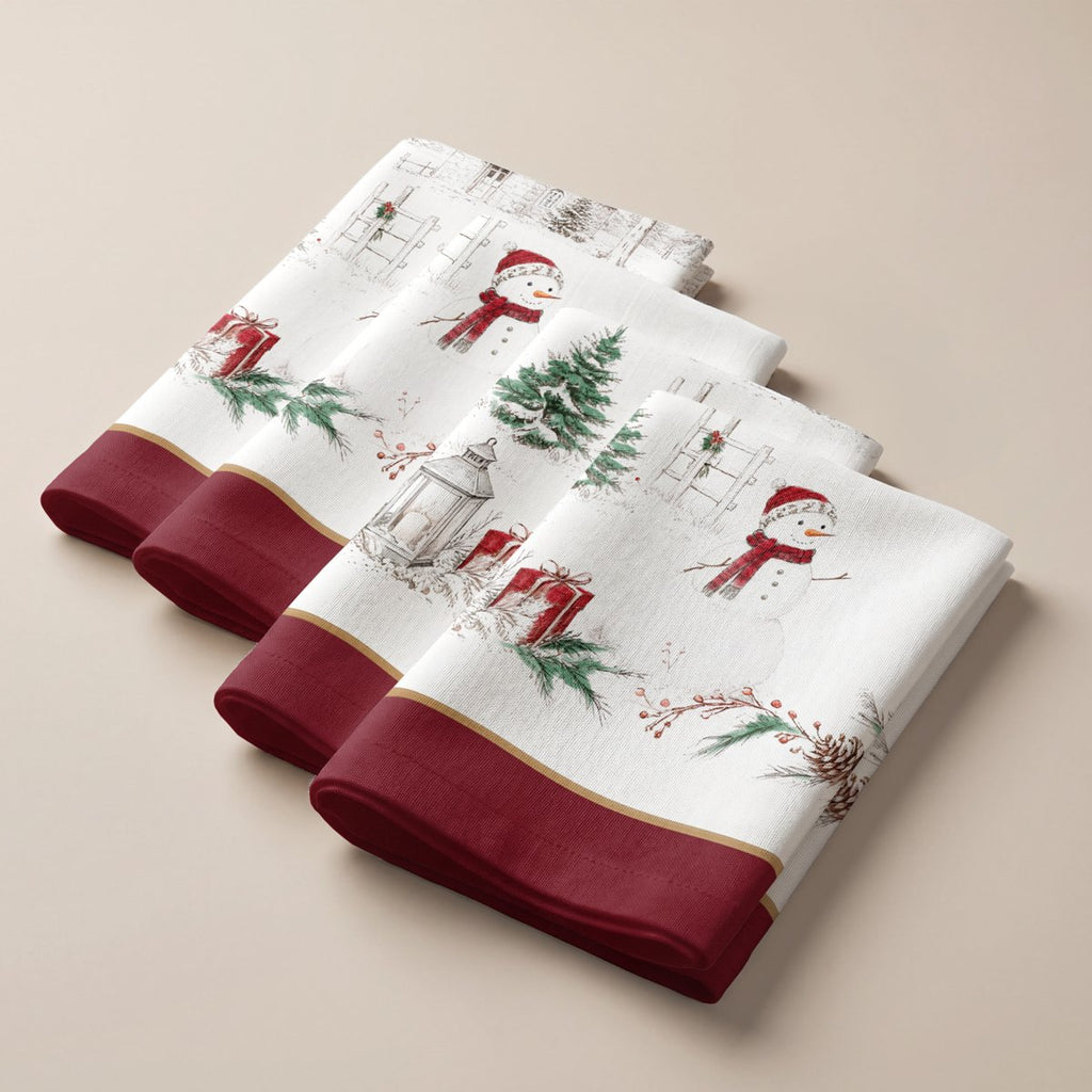 Servilletas de Navidad Artico Red · Pierre Cardin