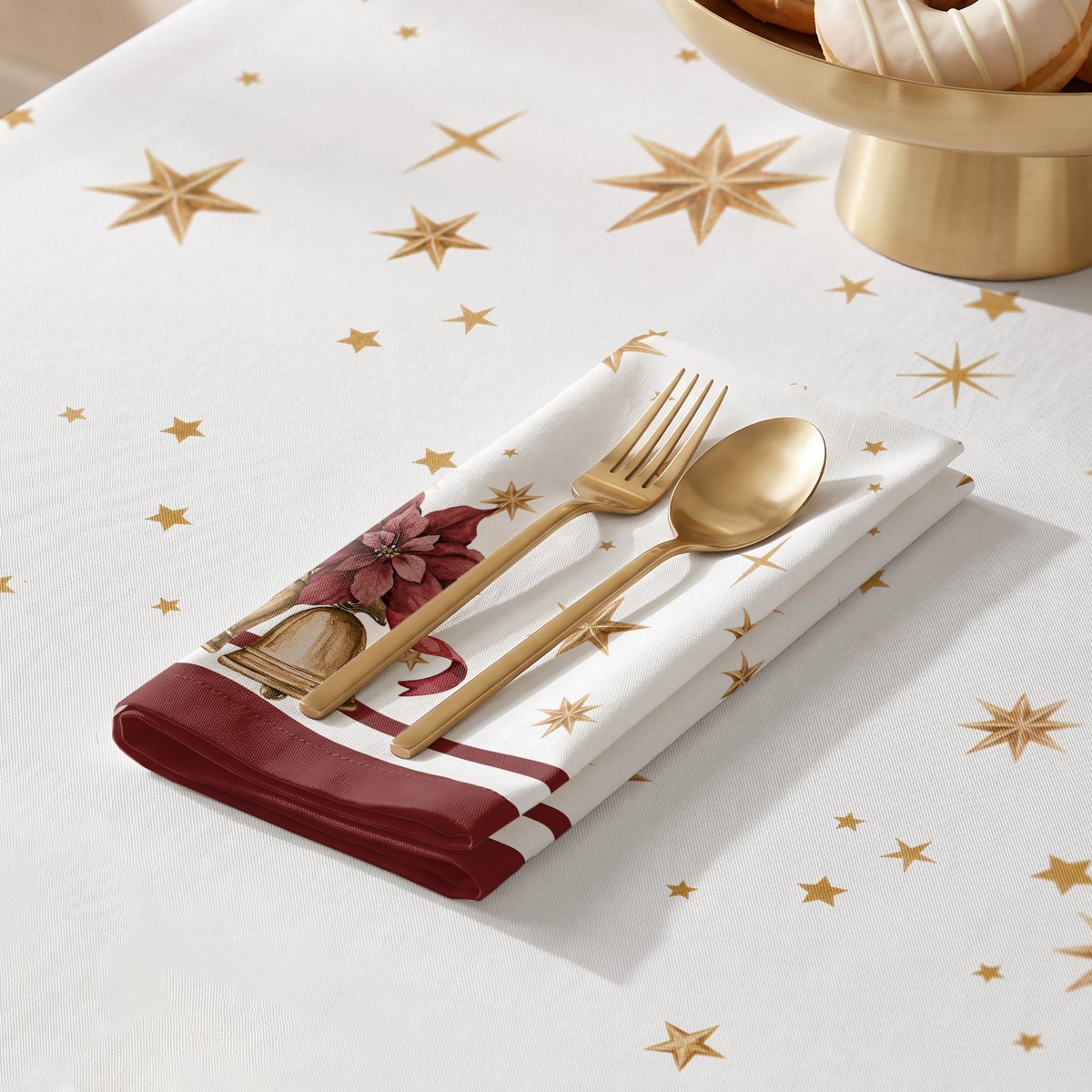 Servilletas de Navidad Navideño Bordeaux · Pierre Cardin