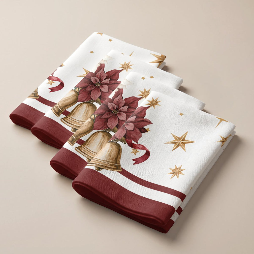 Servilletas de Navidad Navideño Bordeaux · Pierre Cardin