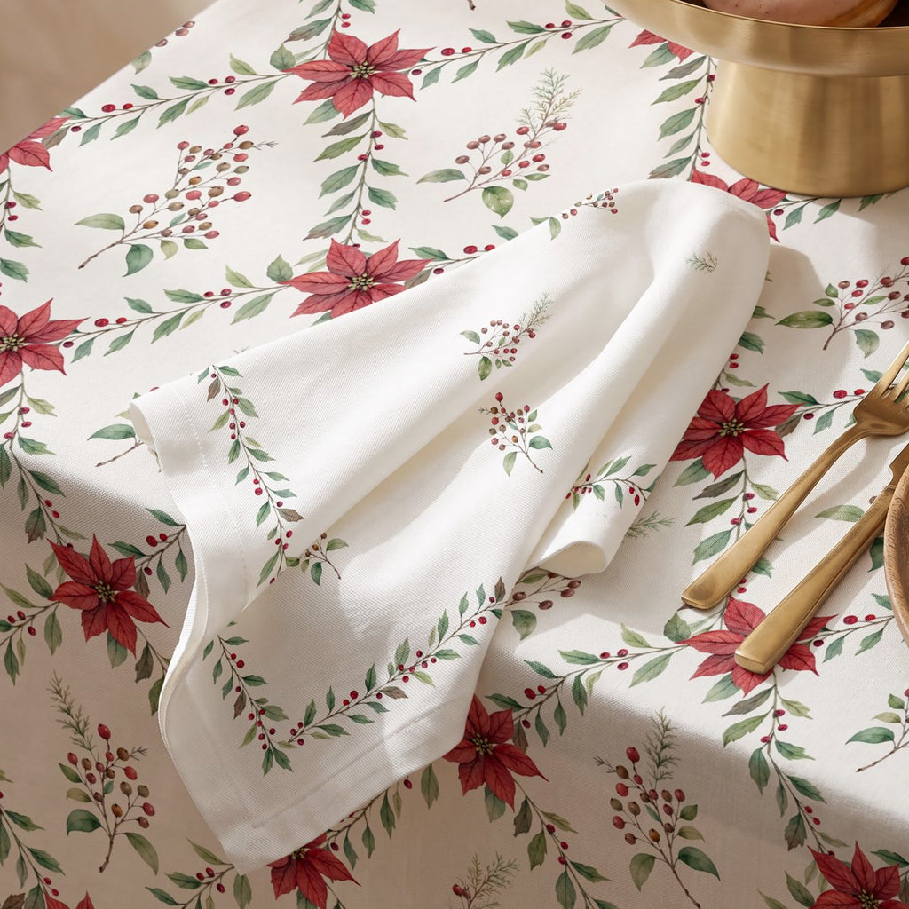 Servilletas de Navidad Natura Green-Red · Pierre Cardin