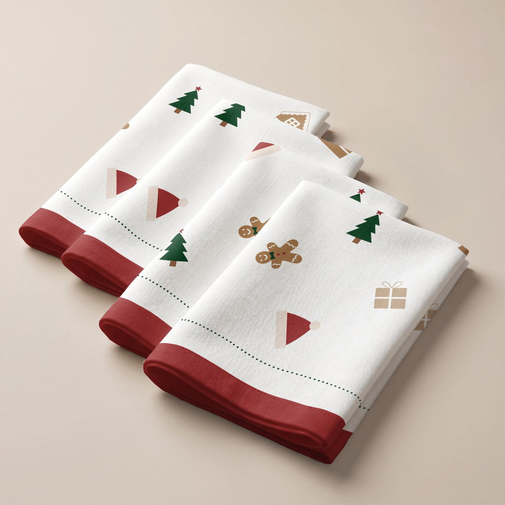 Servilletas de Navidad Niveo Green-Red · Pierre Cardin
