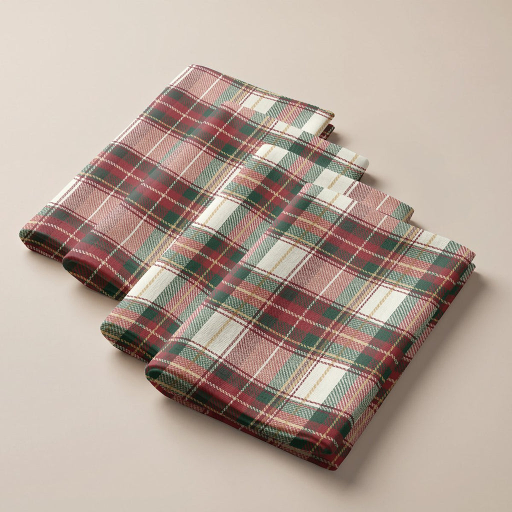 Servilletas de Navidad Tundra Bordeaux · Pierre Cardin