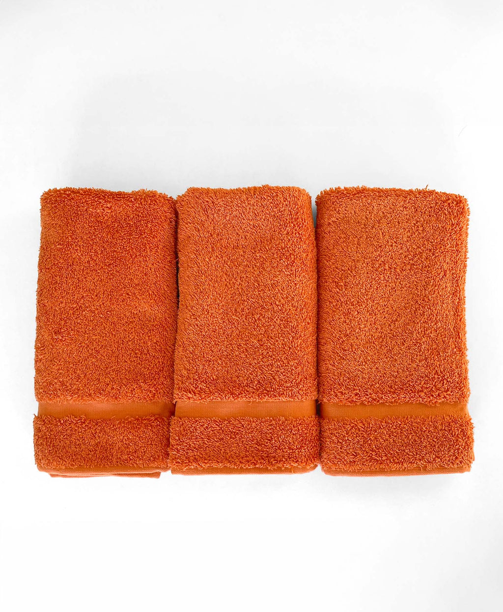 Pack 3 paños 600 gr/m2 lisos Mandarina