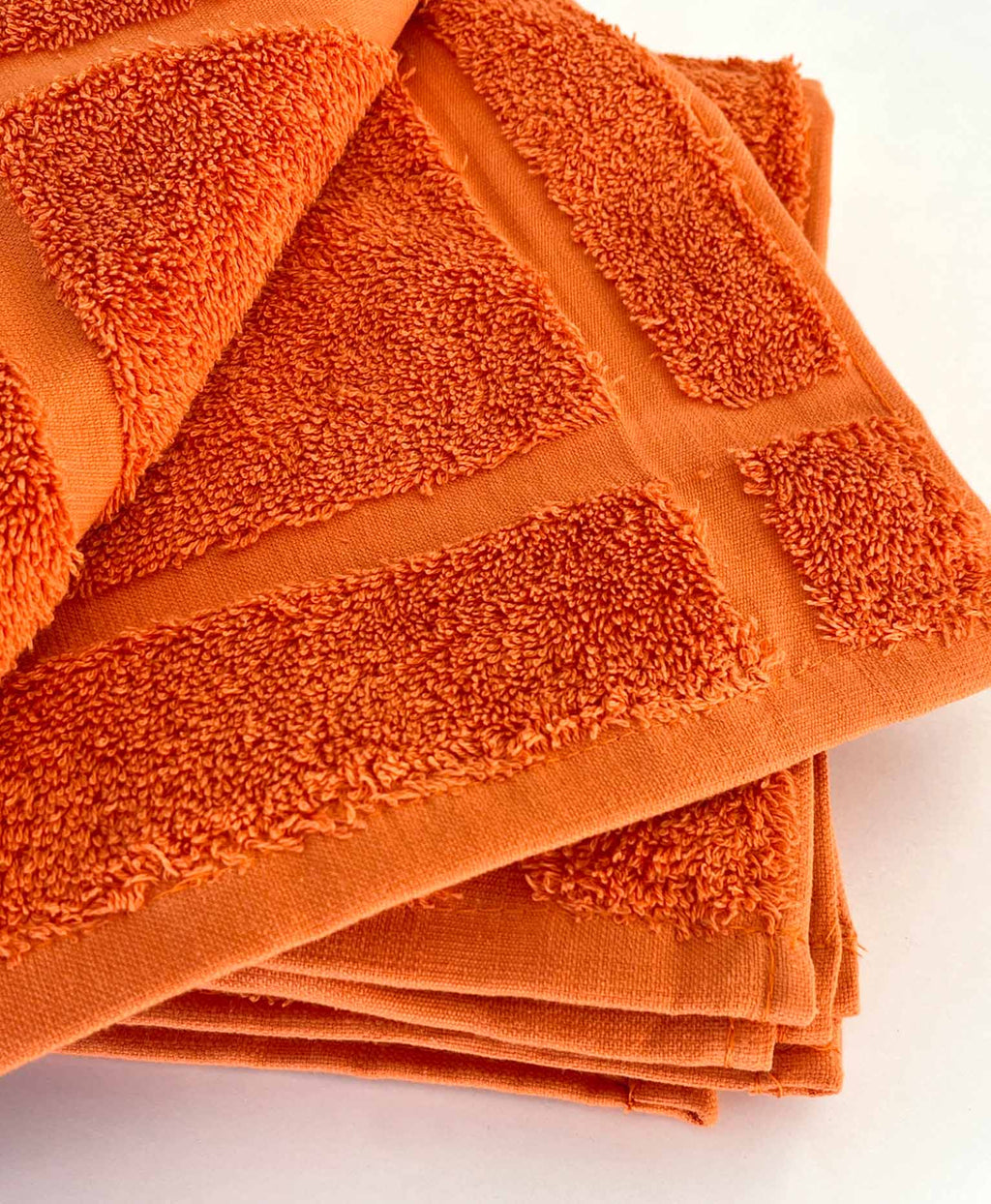 Pack 3 paños 600 gr/m2 lisos Mandarina