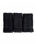 Pack 3 paños 600 gr/m2 lisos Negro