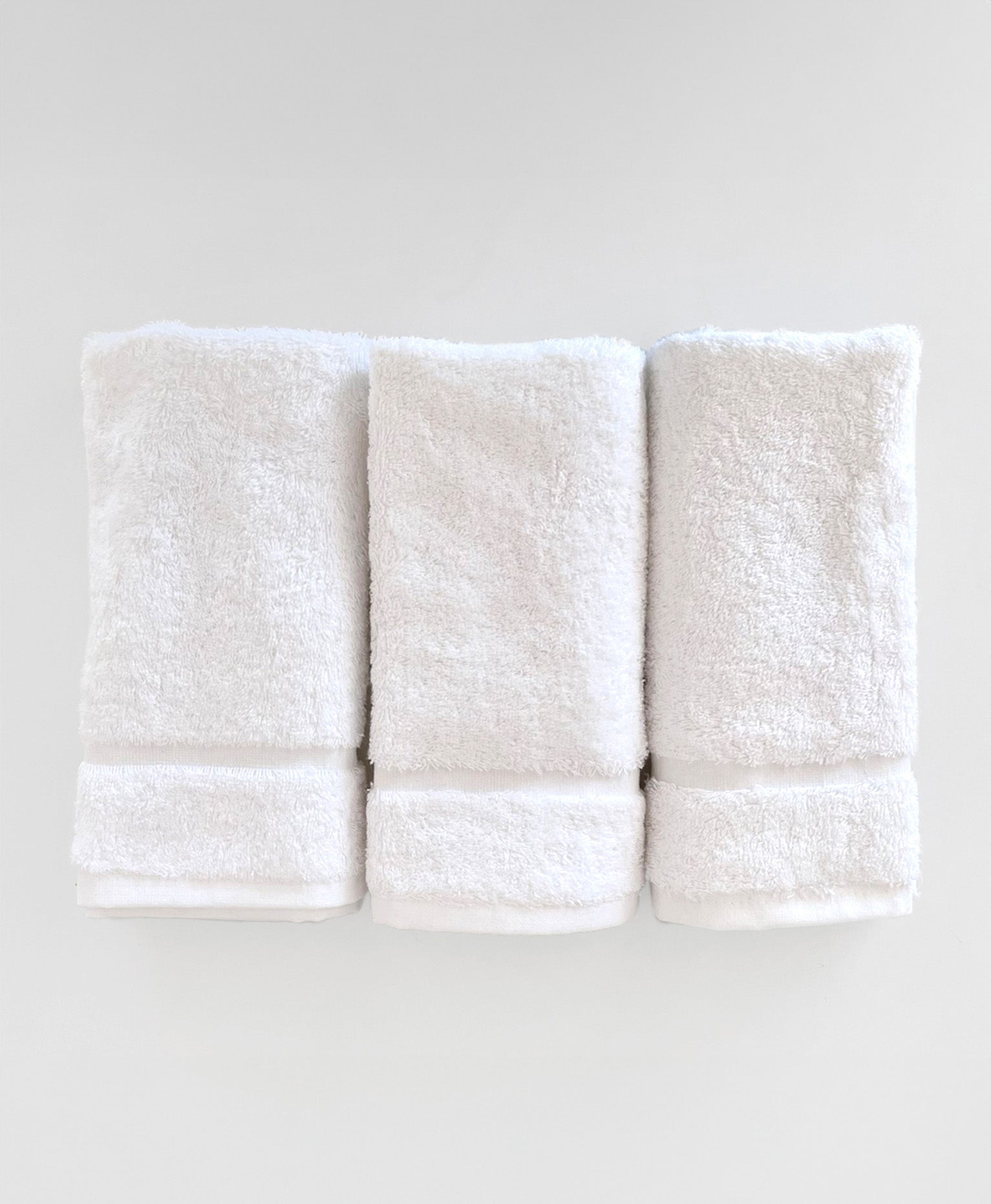 Pack 3 paños 450 gr/m2 lisos blanco