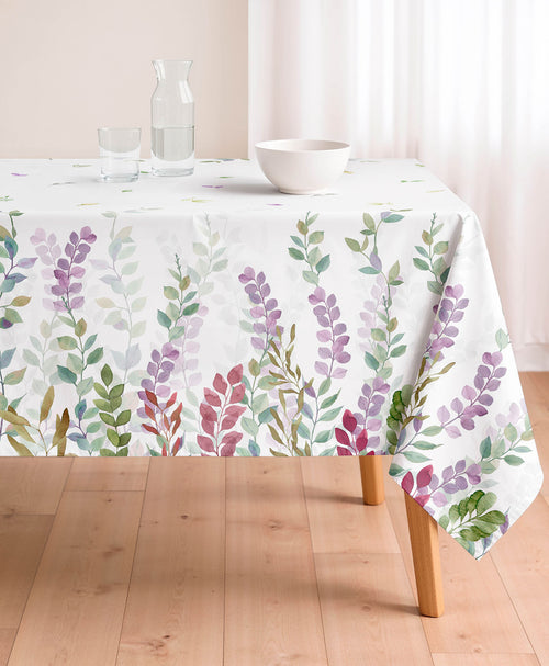 Mantel antimanchas Bloom Lavanda