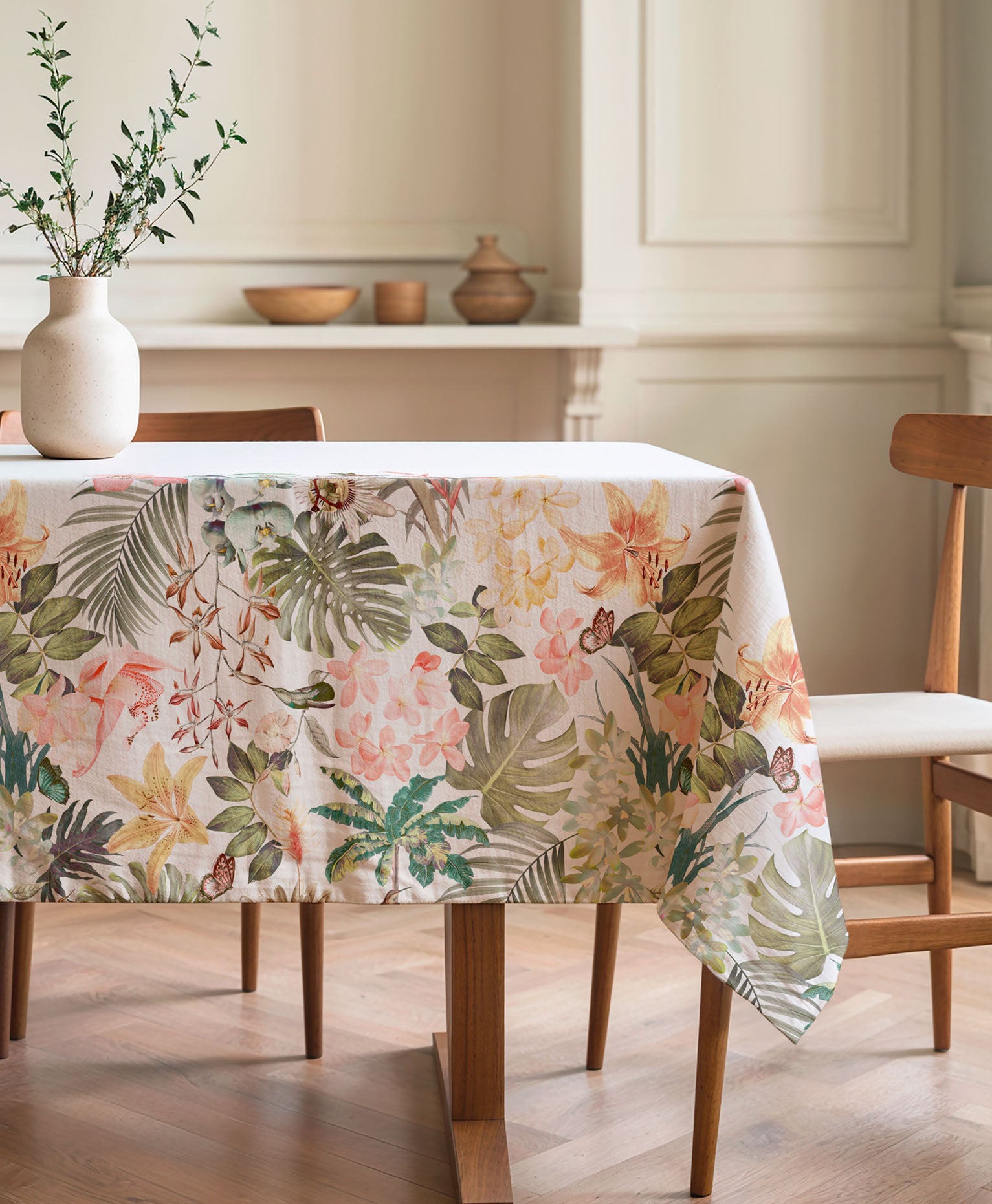 Mantel tropical antimanchas Damaris Multicolor