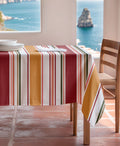 Mantel antimanchas Jara Multicolor, Mantel de rayas