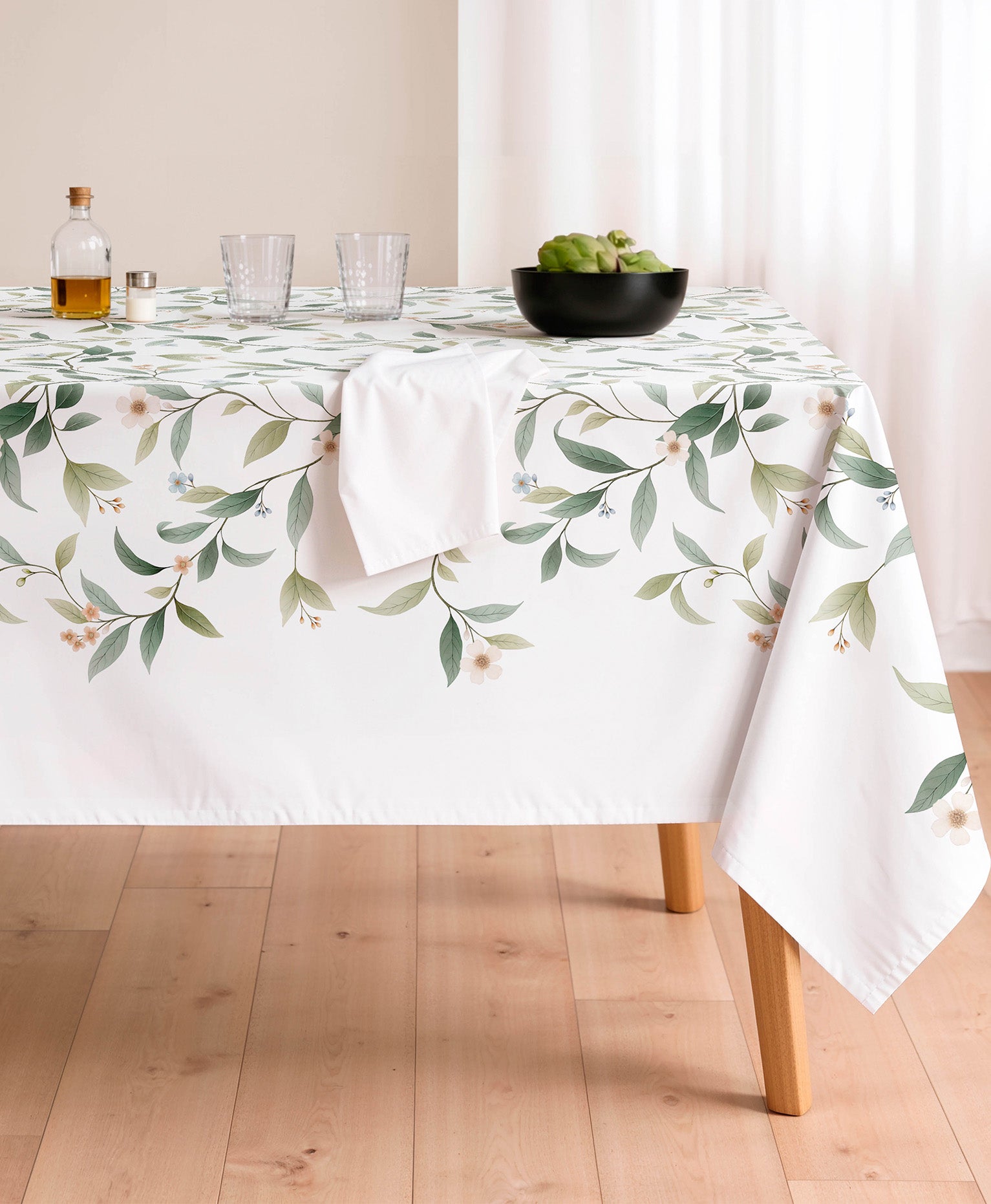 Mantel antimanchas Juno Verde
