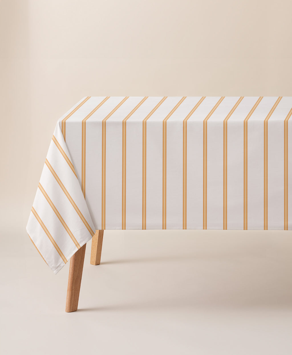 Mantel antimanchas Lambí Amarillo, mantel de rayas
