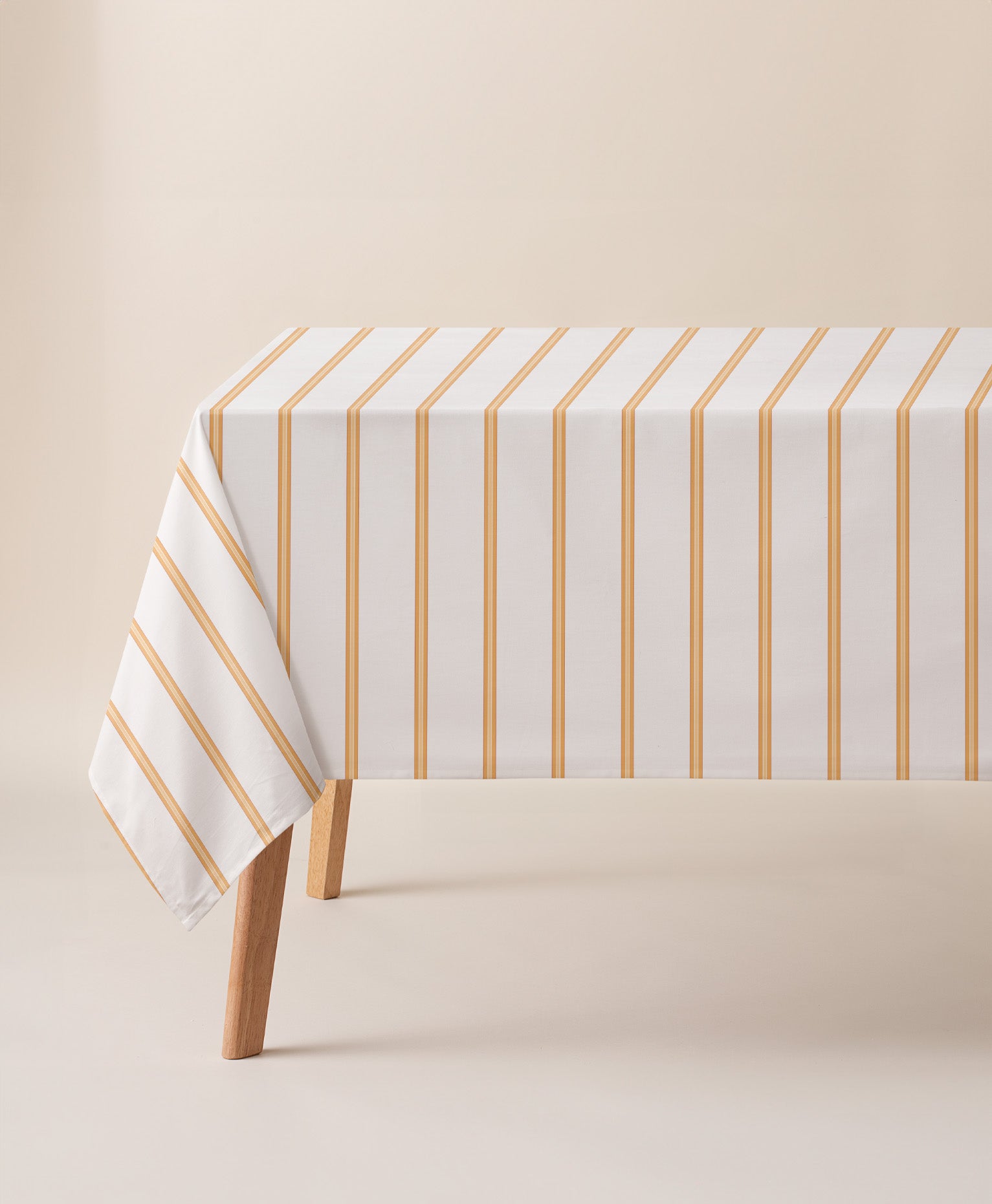 Mantel antimanchas Lambí Amarillo, mantel de rayas