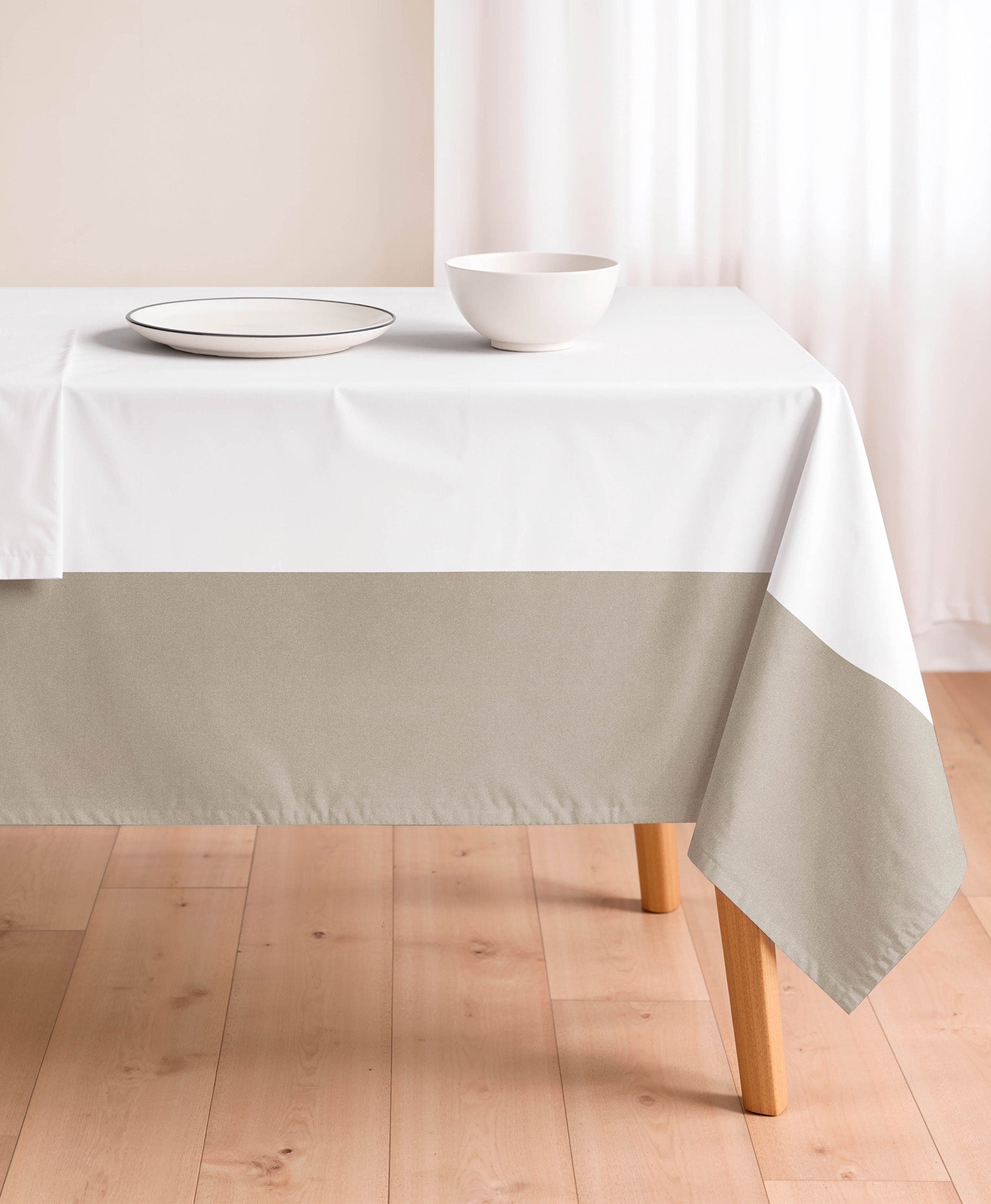 Mantel antimanchas Lyon Beige