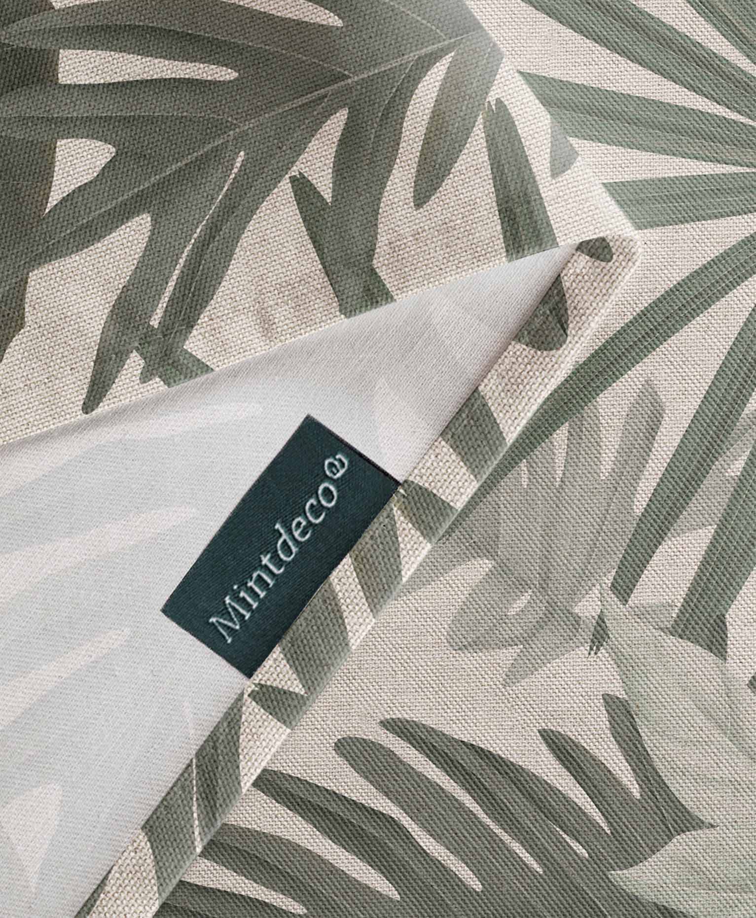 Mantel antimanchas Monstera Verde