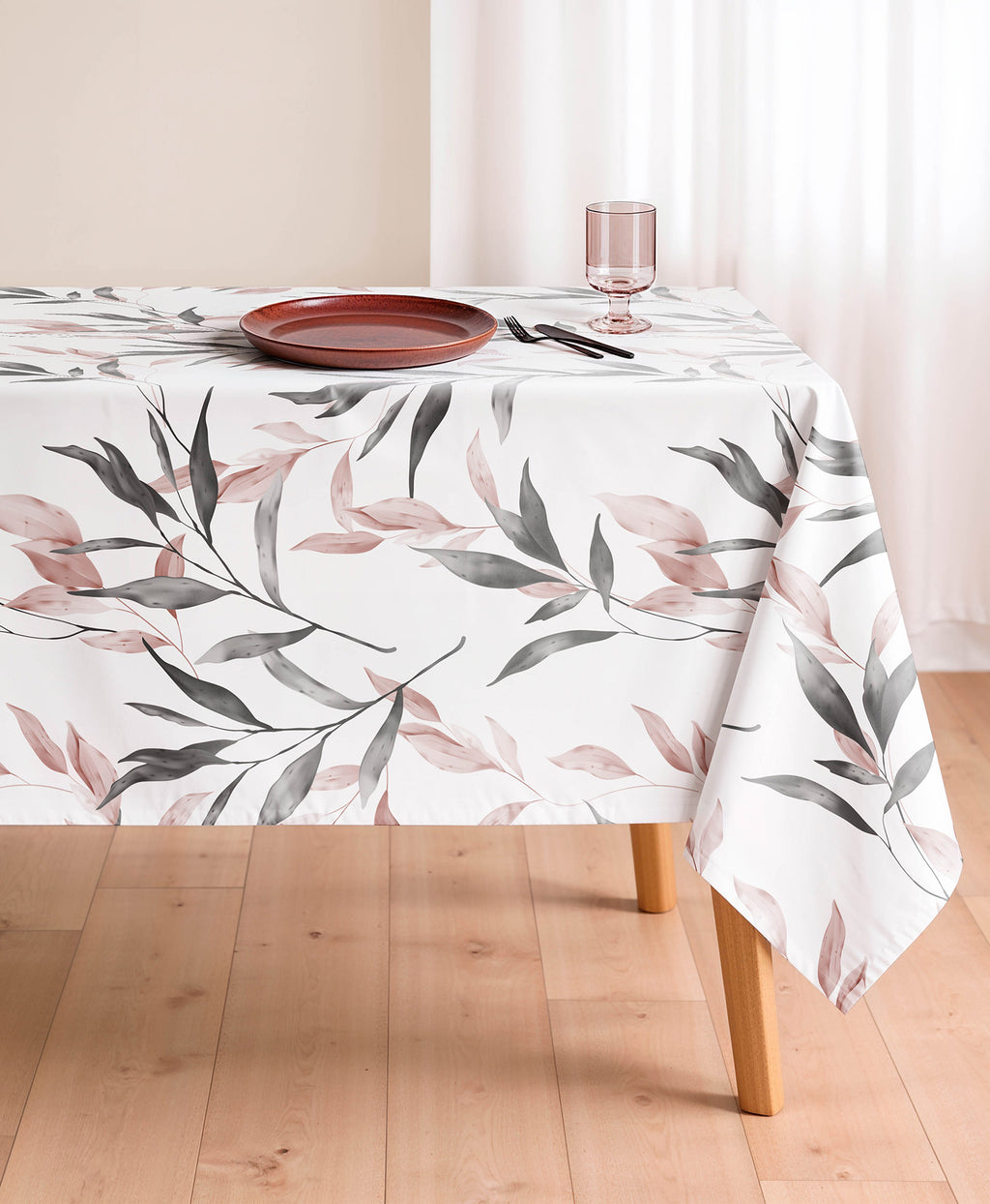 Mantel antimanchas Mauve Rosa