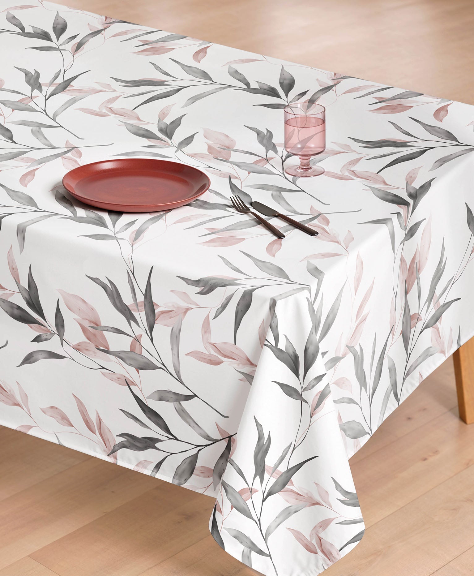 Mantel antimanchas Mauve Rosa