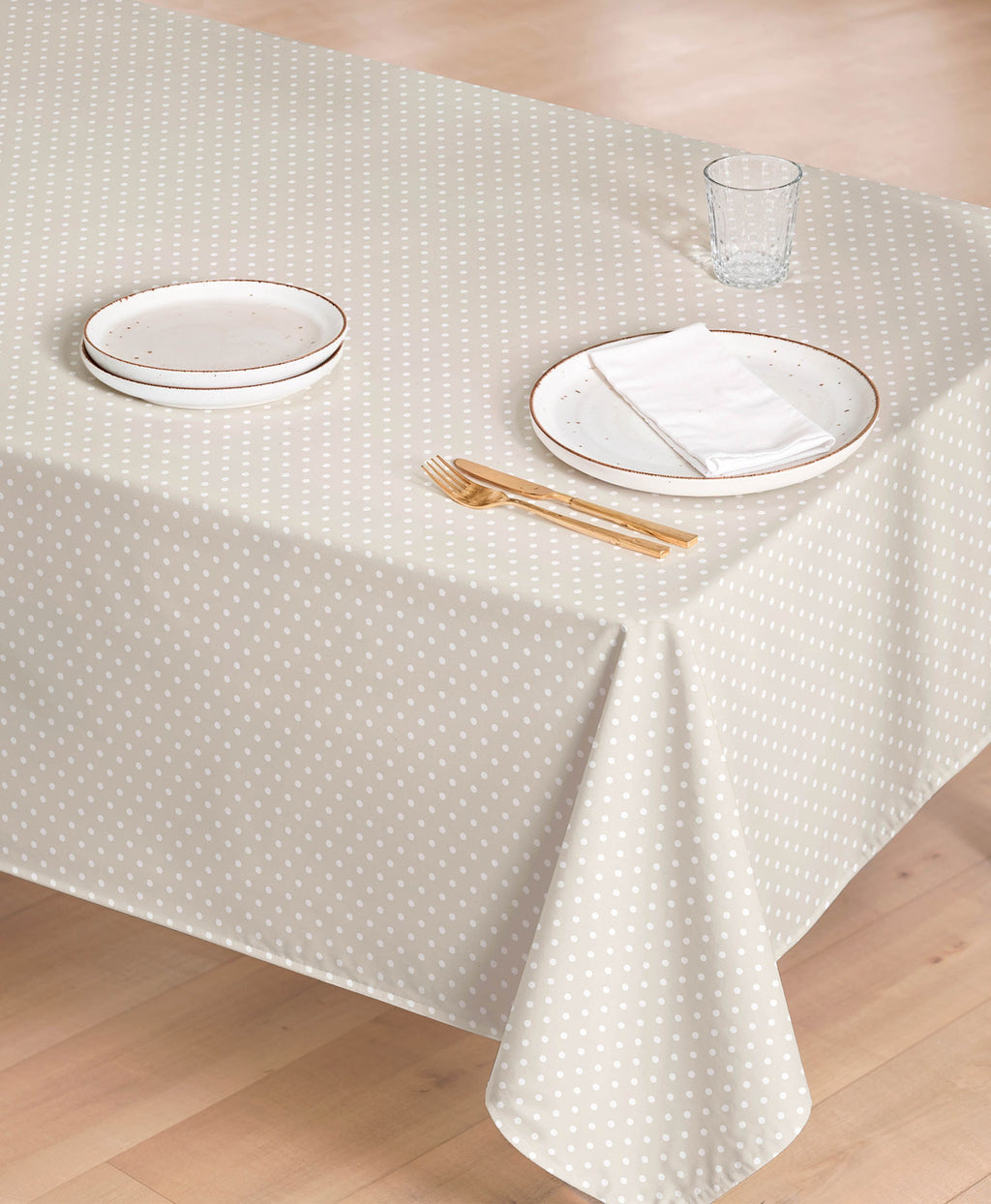 Mantel antimanchas Moca Beige