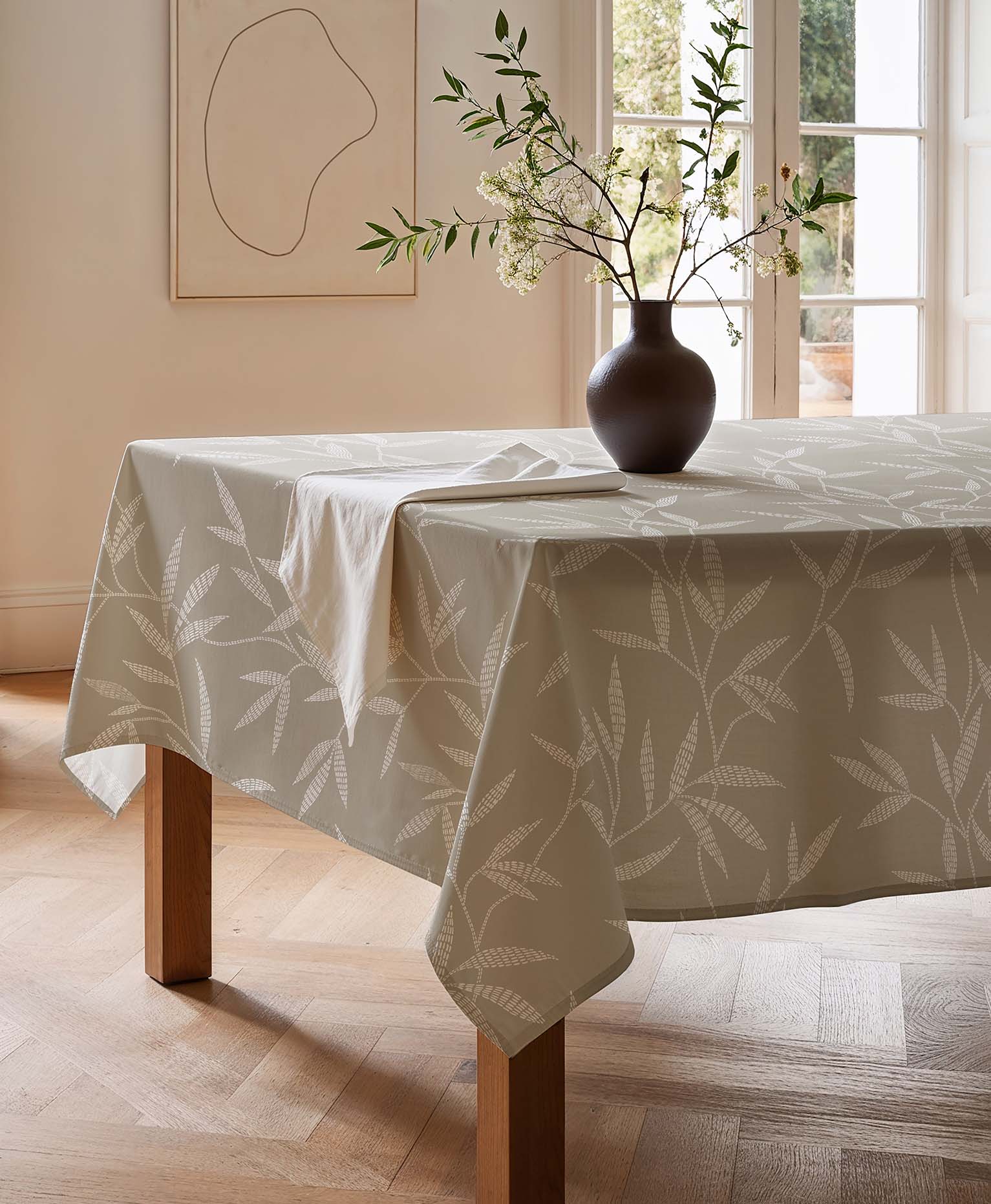 Mantel antiarrugas y antimanchas Nori Beige