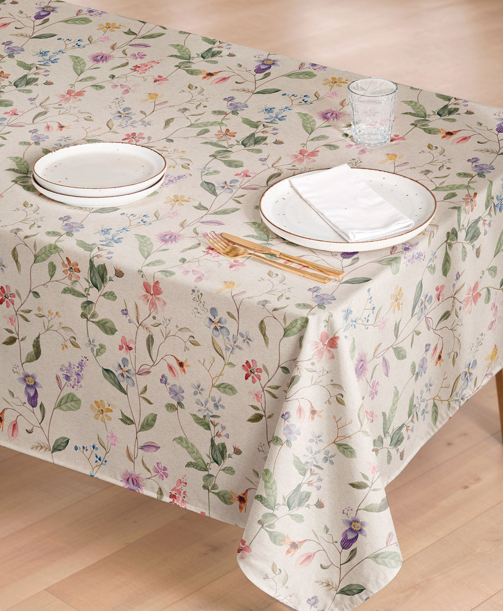 Mantel antimanchas Peonia Multicolor