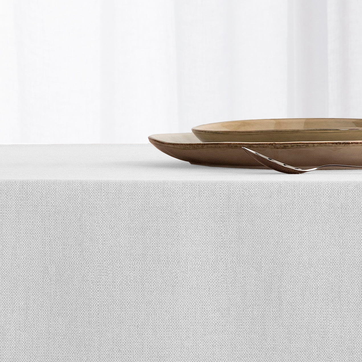 Mantel resinado antimanchas Samoa Glacier | Gris claro