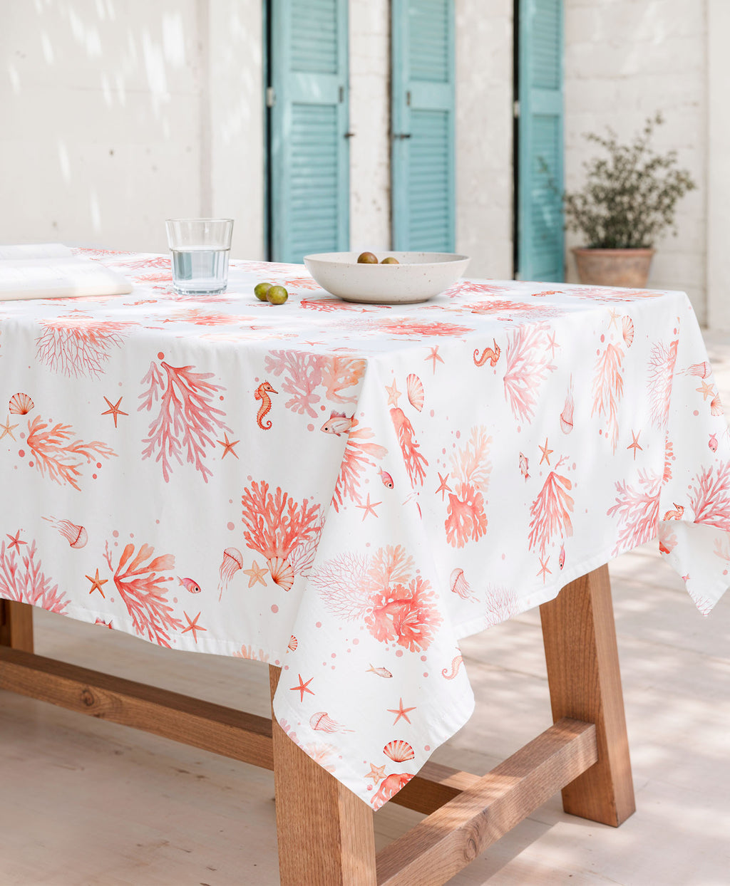Mantel Antimanchas Amalfi Coral
