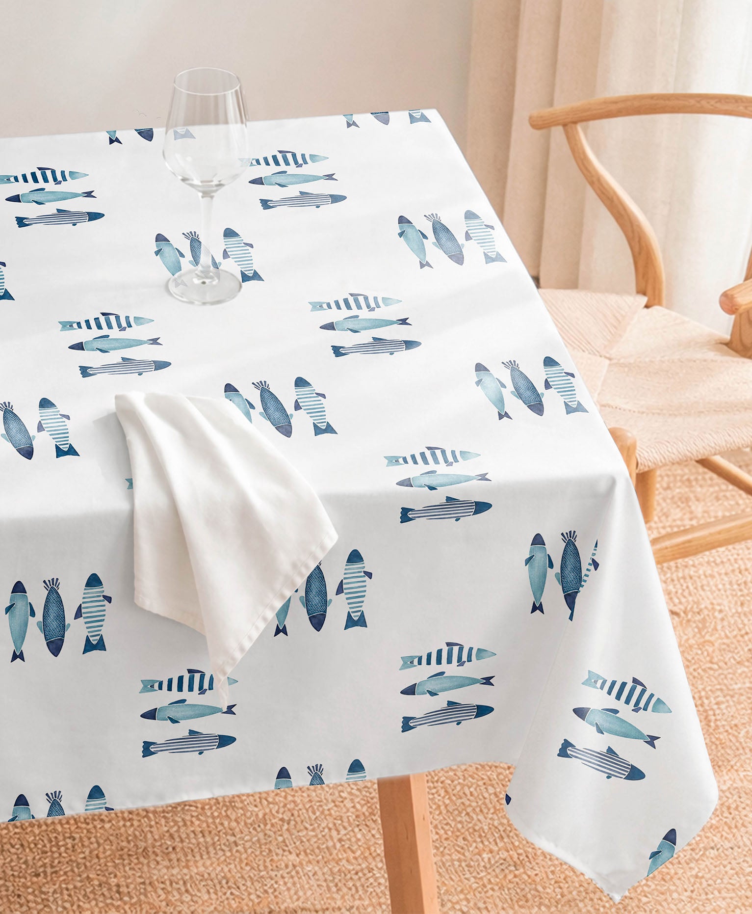 Mantel Antimanchas Capri Blue