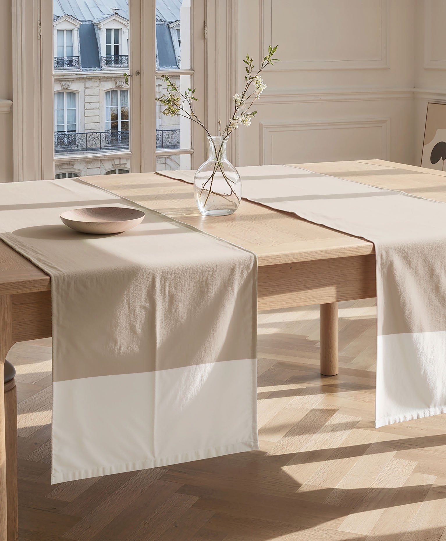 Camino de Mesa Antimanchas Duo Beige