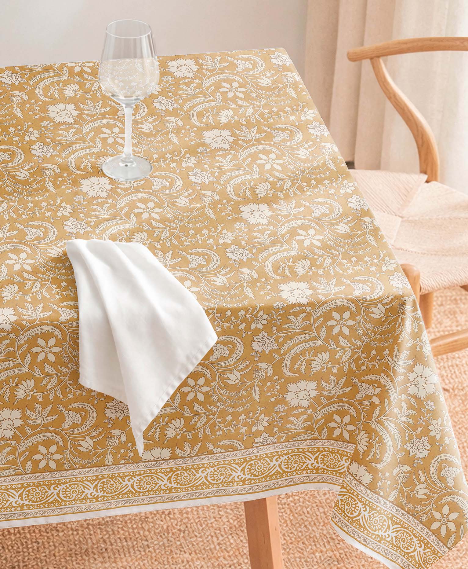 Mantel Antimanchas Galia Ochre