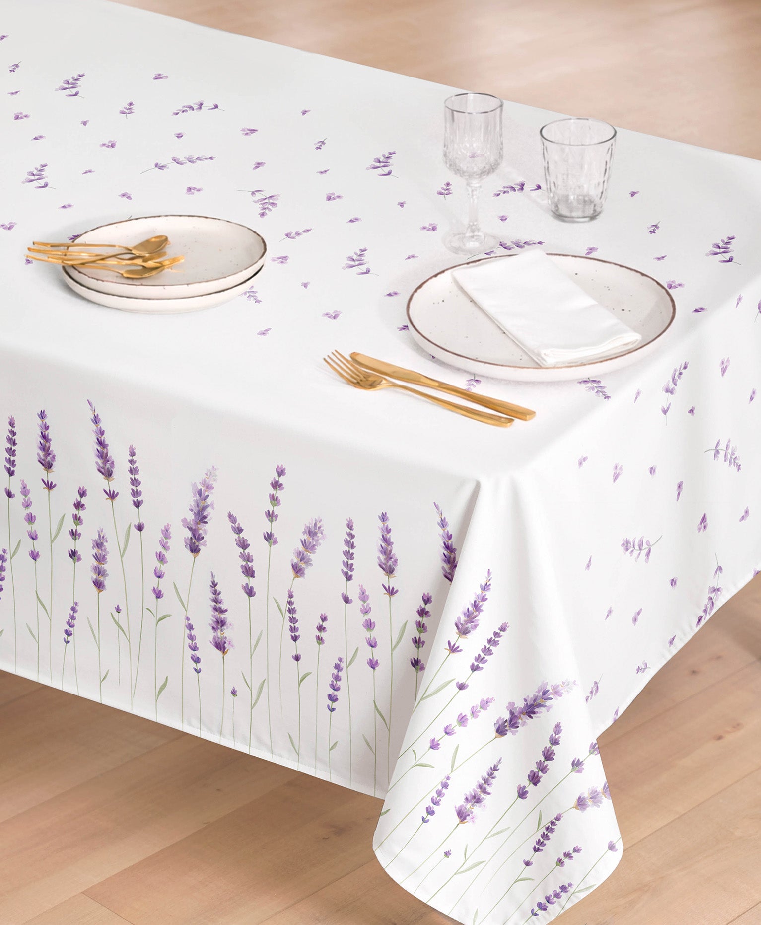 Mantel antimanchas Lavanda Malva