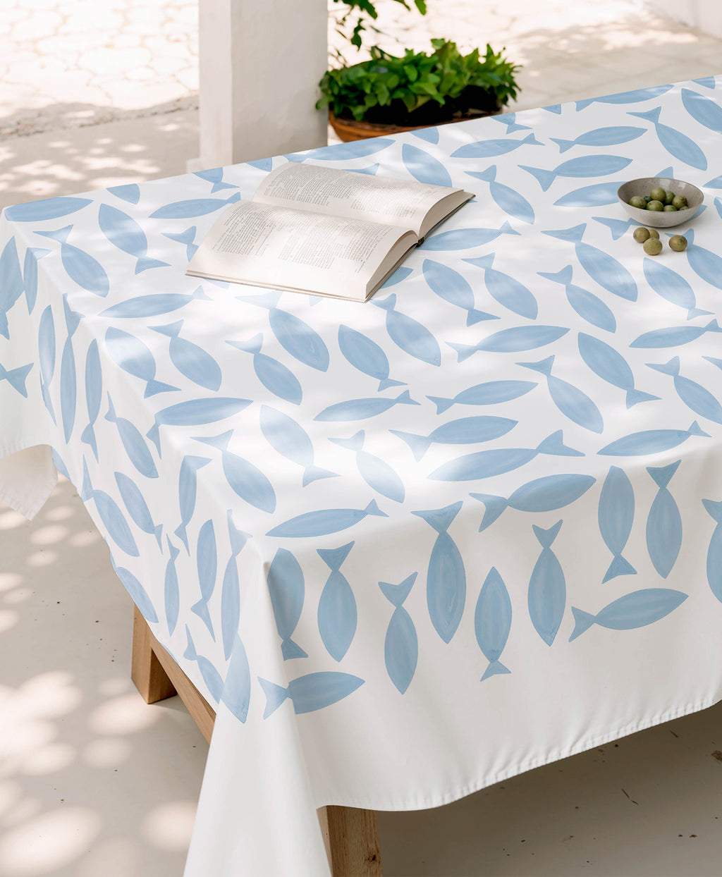 Mantel Antimanchas Nerina Blue