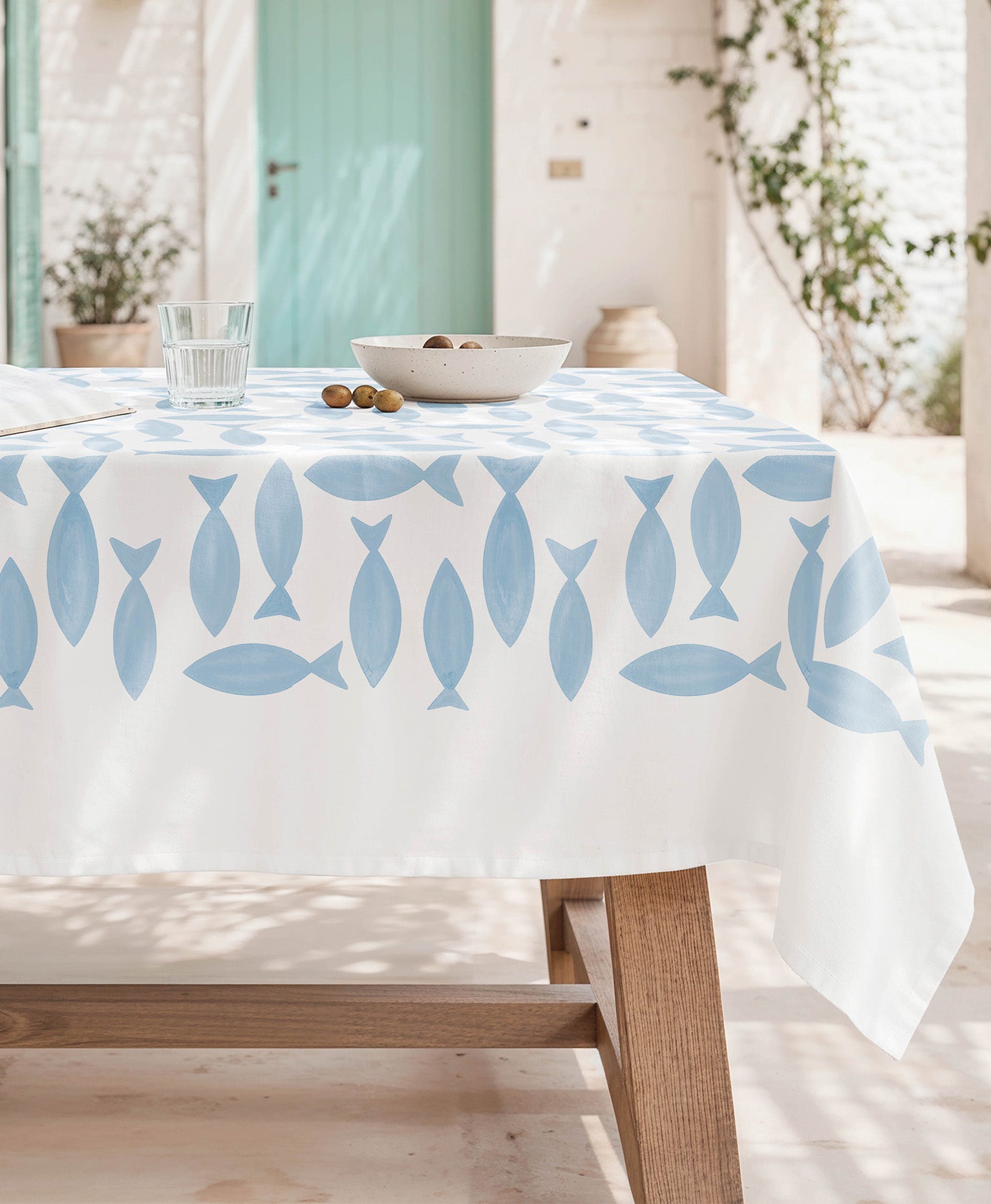 Mantel Antimanchas Nerina Blue