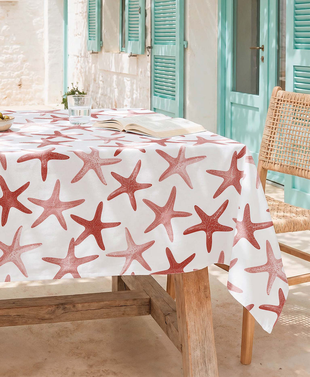 Mantel Antimanchas Oceana Coral