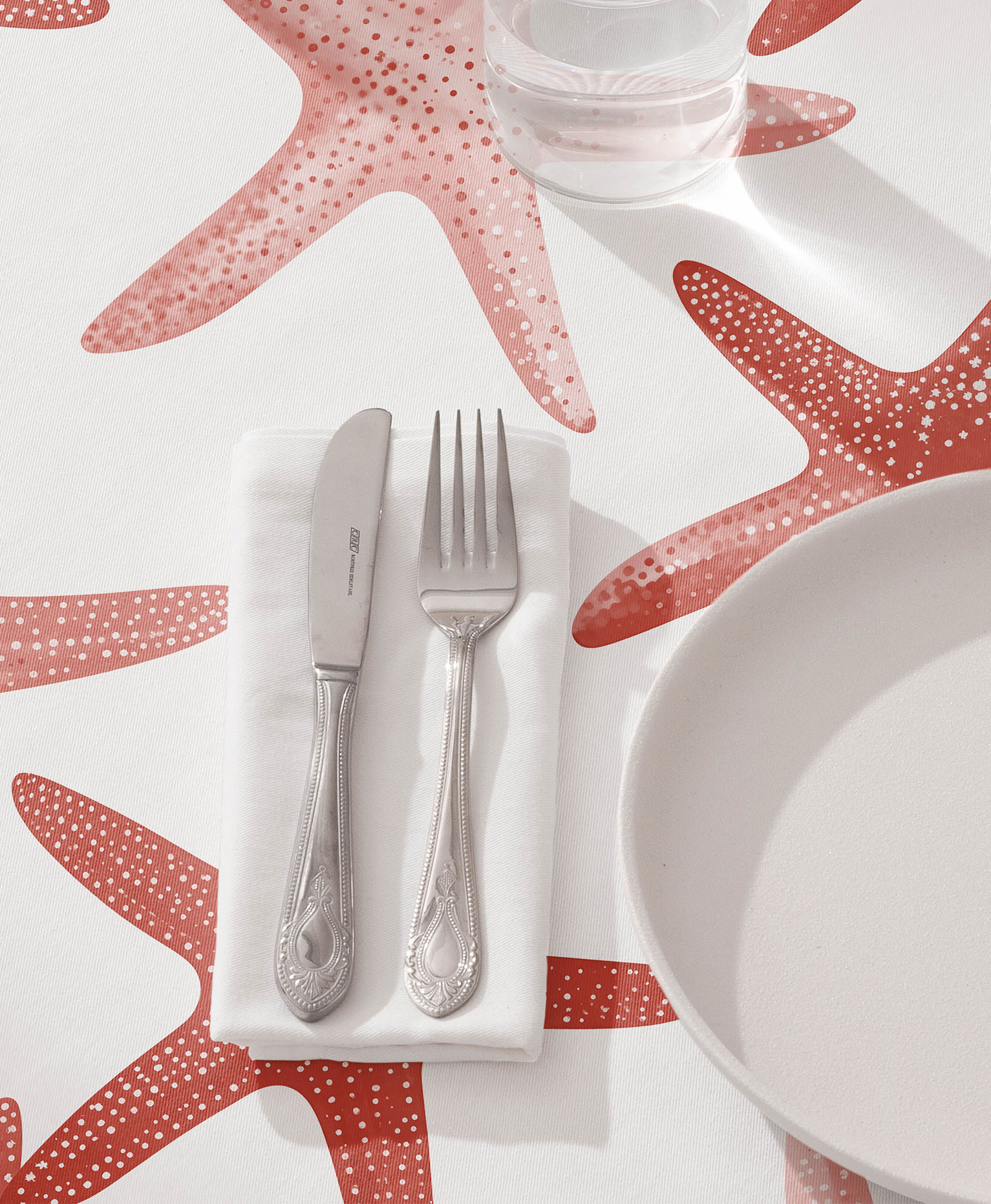 Mantel Antimanchas Oceana Coral