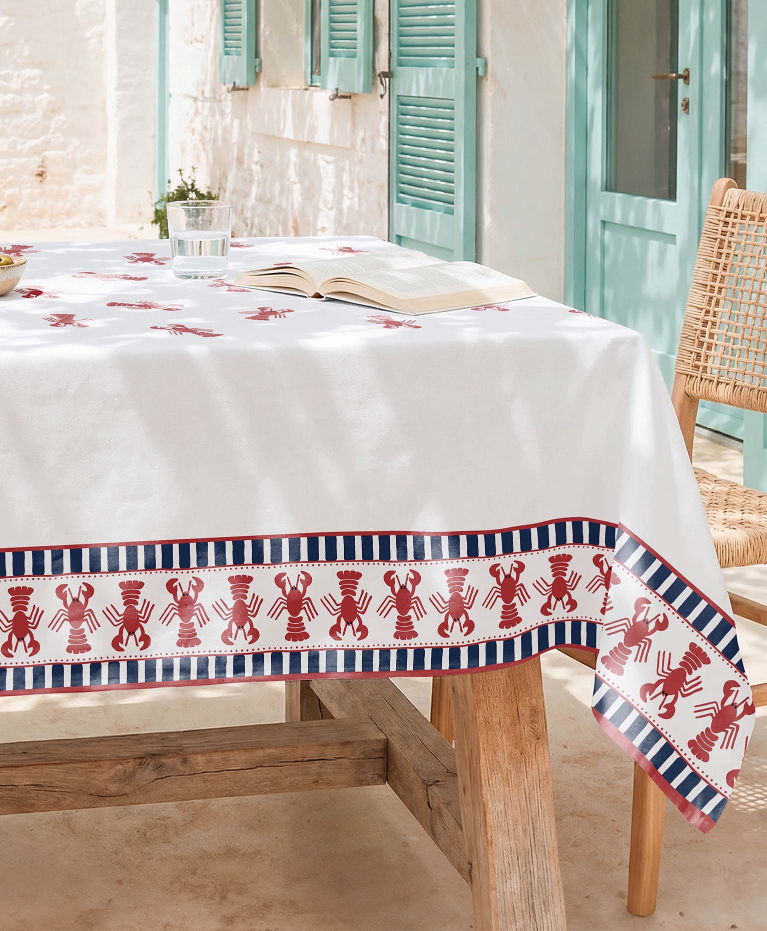Mantel Antimanchas Tenacitas Blue