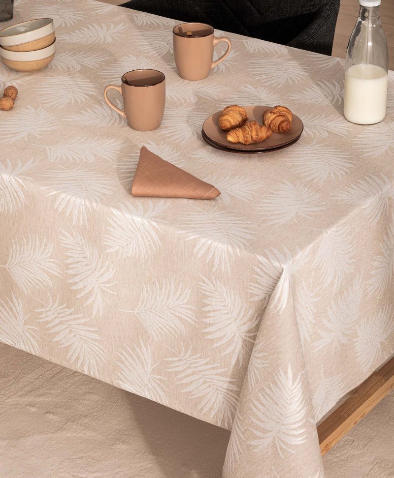 Mantel antimanchas jacquard Katia Beige