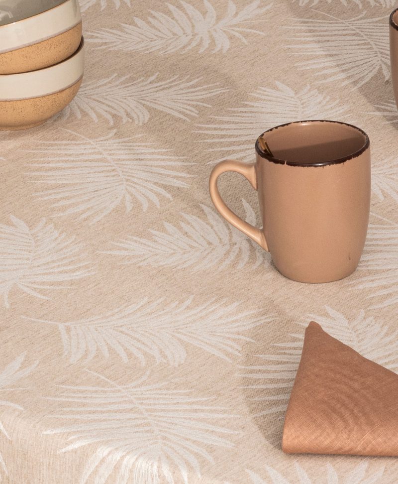 Mantel antimanchas jacquard Katia Beige