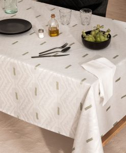 Mantel antimanchas jacquard aroha