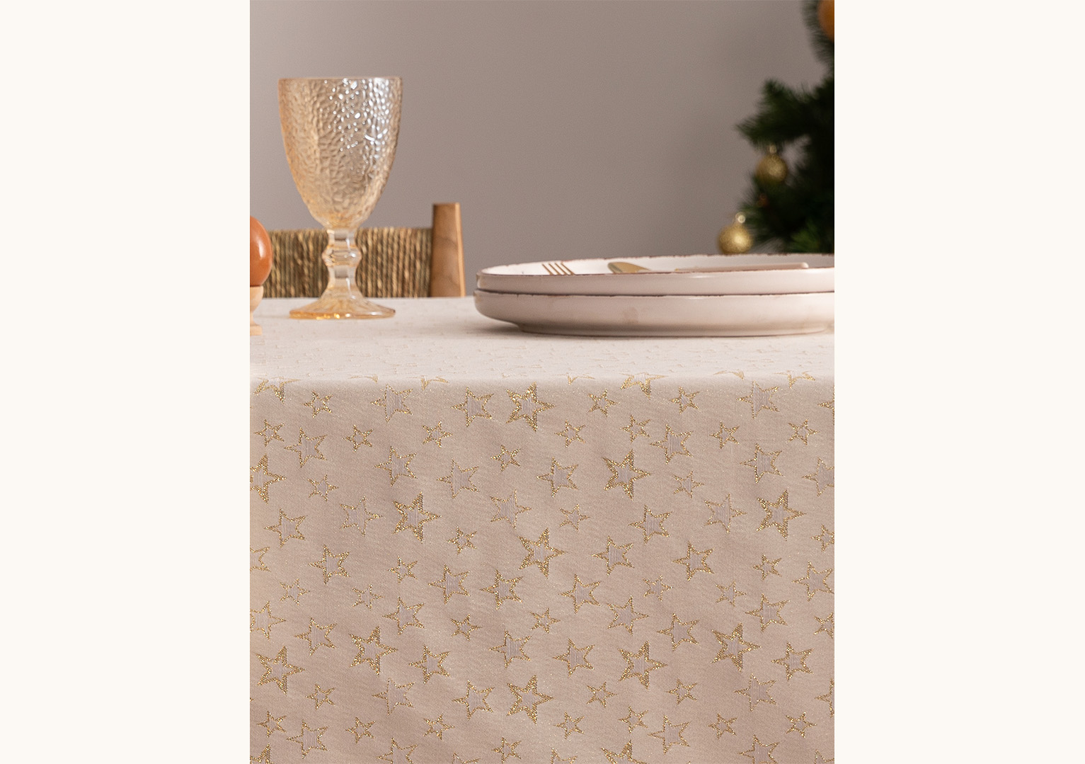 Mantel navidad jacquard Purity Oro