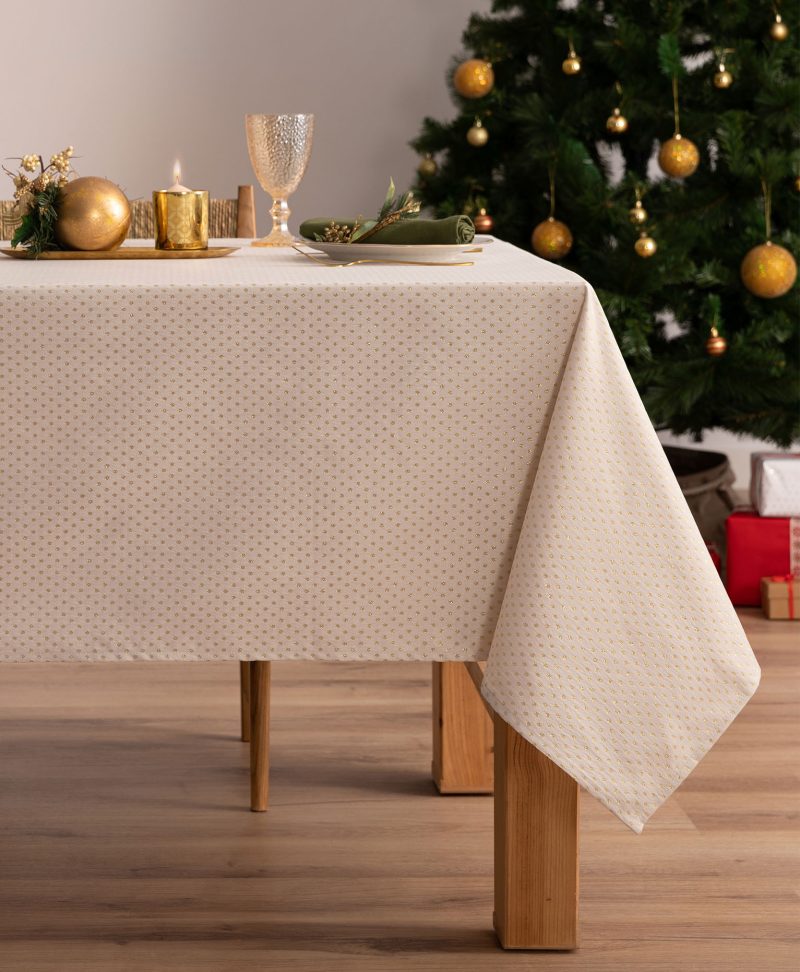 Mantel Navidad jacquard Treasure Oro