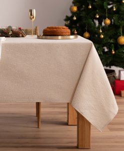 Mantel navidad jacquard Blanche Oro