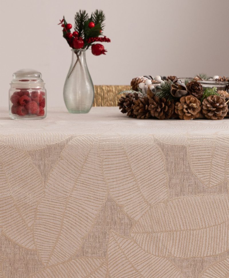 Mantel navidad jacquard Gabrielle Beige