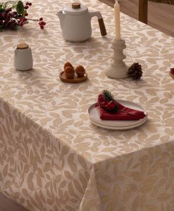 Mantel navidad jacquard Cypres Oro