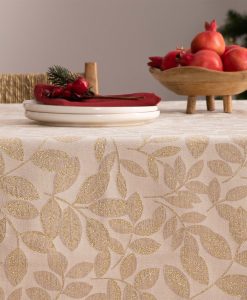 Mantel navidad jacquard Cypres Oro