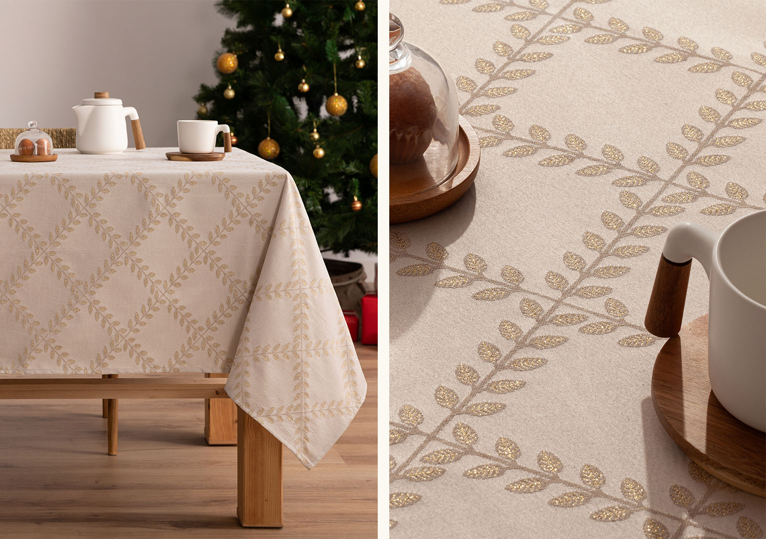 Mantel navidad jacquard Bonte Oro