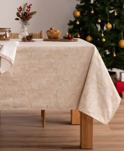 Mantel navidad jacquard Lumiere Oro