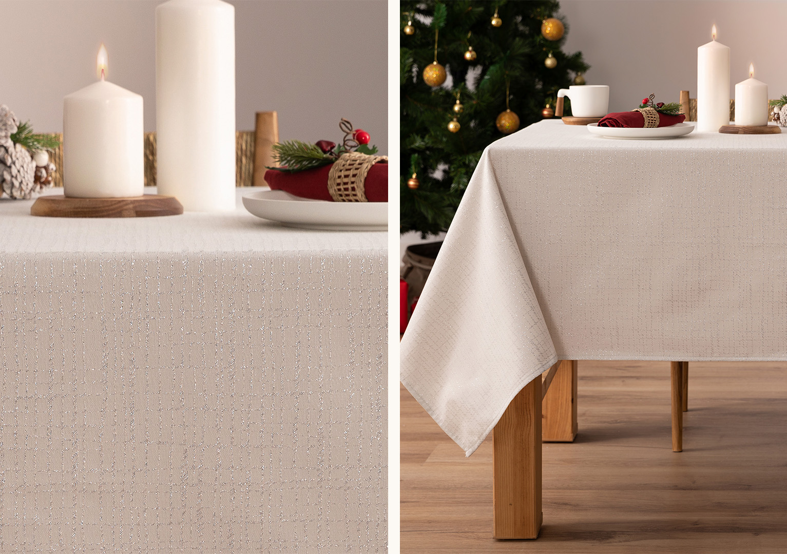 Mantel navidad jacquard Marie Plata